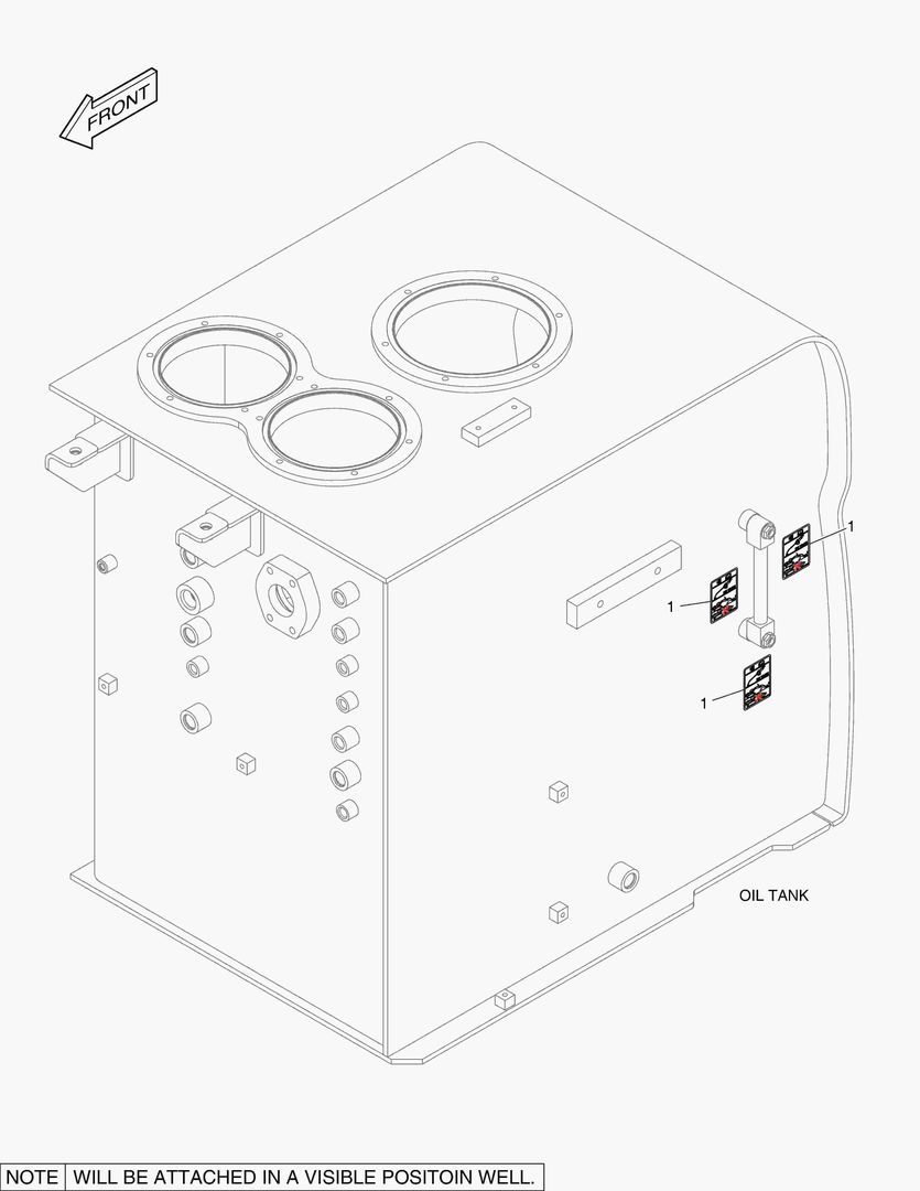 5290 DECAL - OIL CHECK (LOW TEMPERATURE)