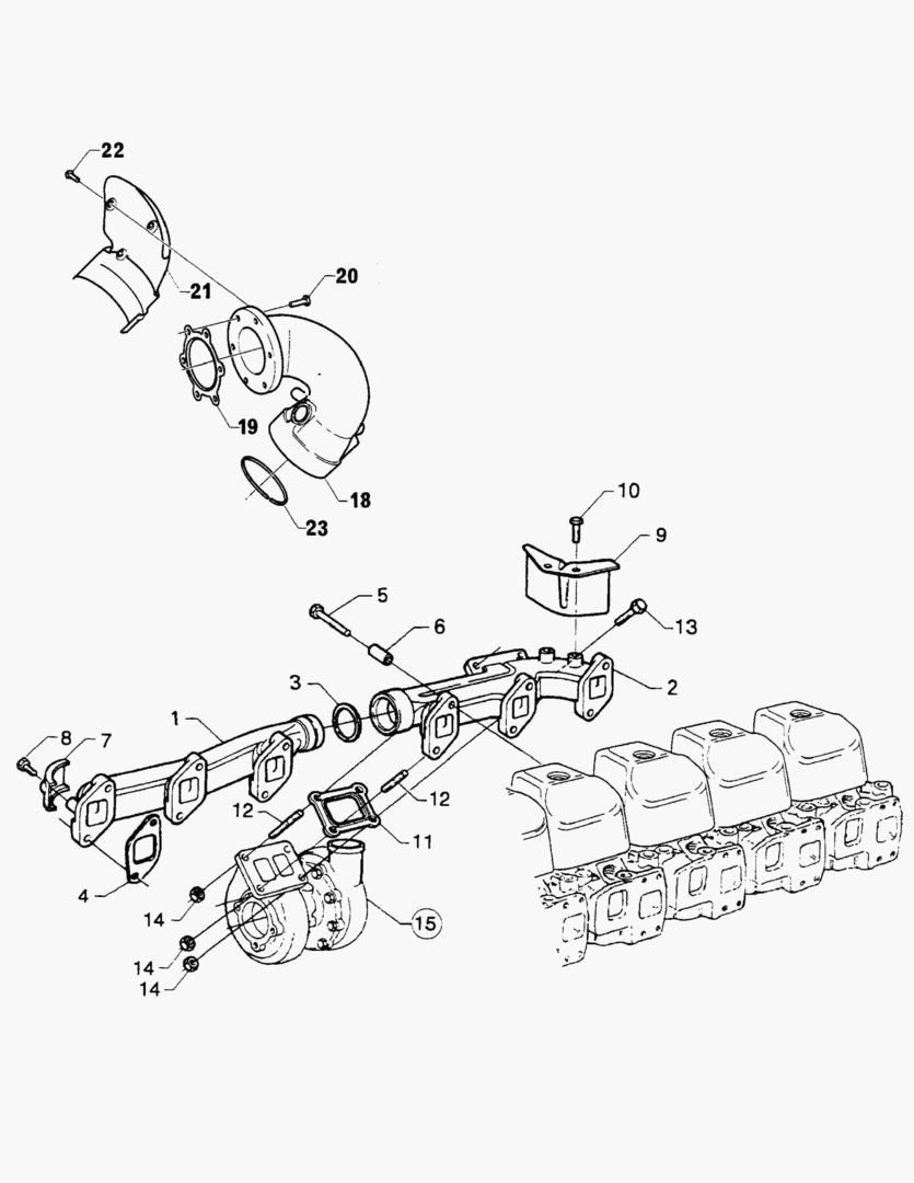 G010-7 EXHAUST MANIFOLD