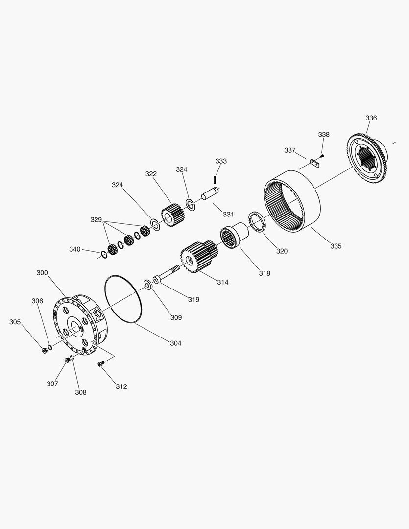 G090-70 PLANETARY GEAR DRIVE - WHEEL HUB OUT BRAKE купить в СПб