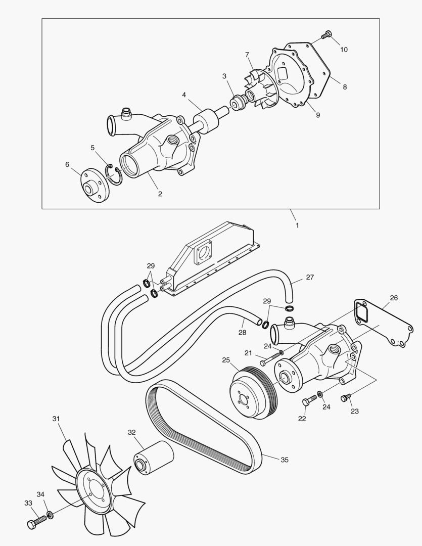 012 WATER PUMP & COOLING FAN купить в СПб