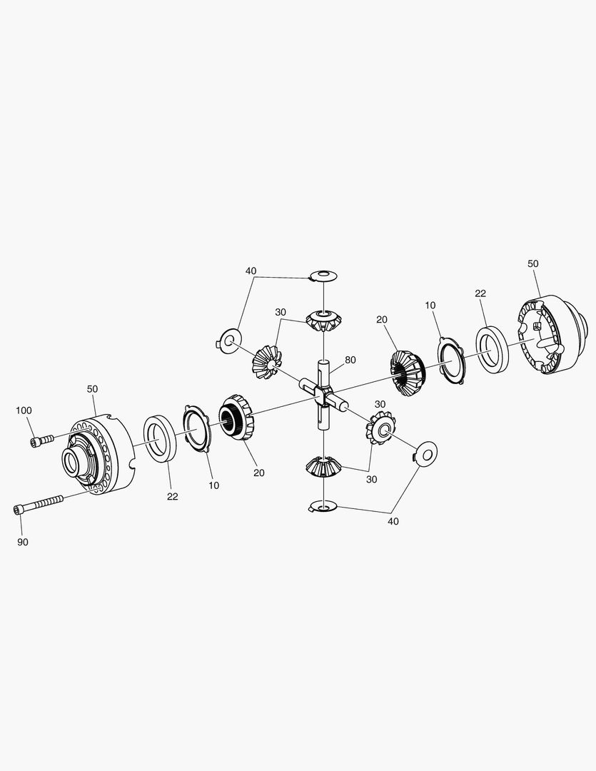 4760 DIFFERENTIAL GEAR - FRONT AXLE(WIDE) [1082~]