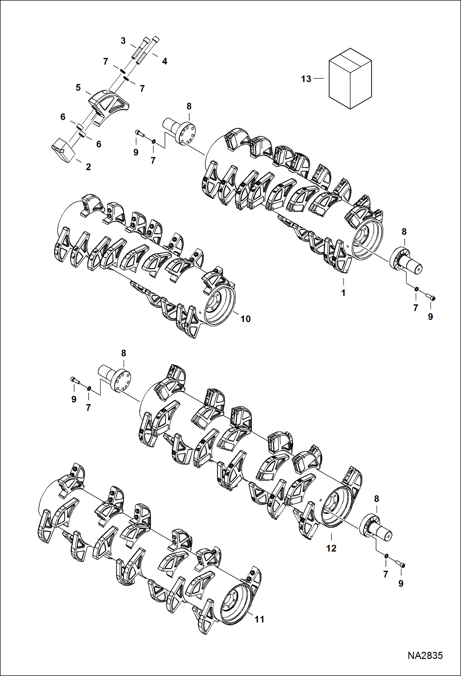 КУСТОРЕЗ (РОТОРНЫЙ БЛОК) (103 ММ) (4.0625--) ДЕРЖАТЕЛЬ ИНСТРУМЕНТА (FRC50 ANR600101 - 00109) (FRC60 ANR500101 - 00244) купить в СПб