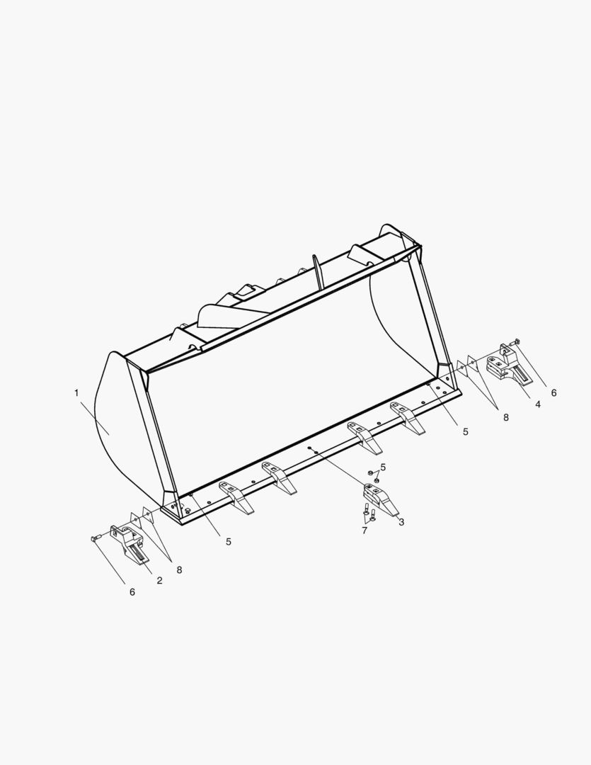 6800 BUCKET ASSY-27P