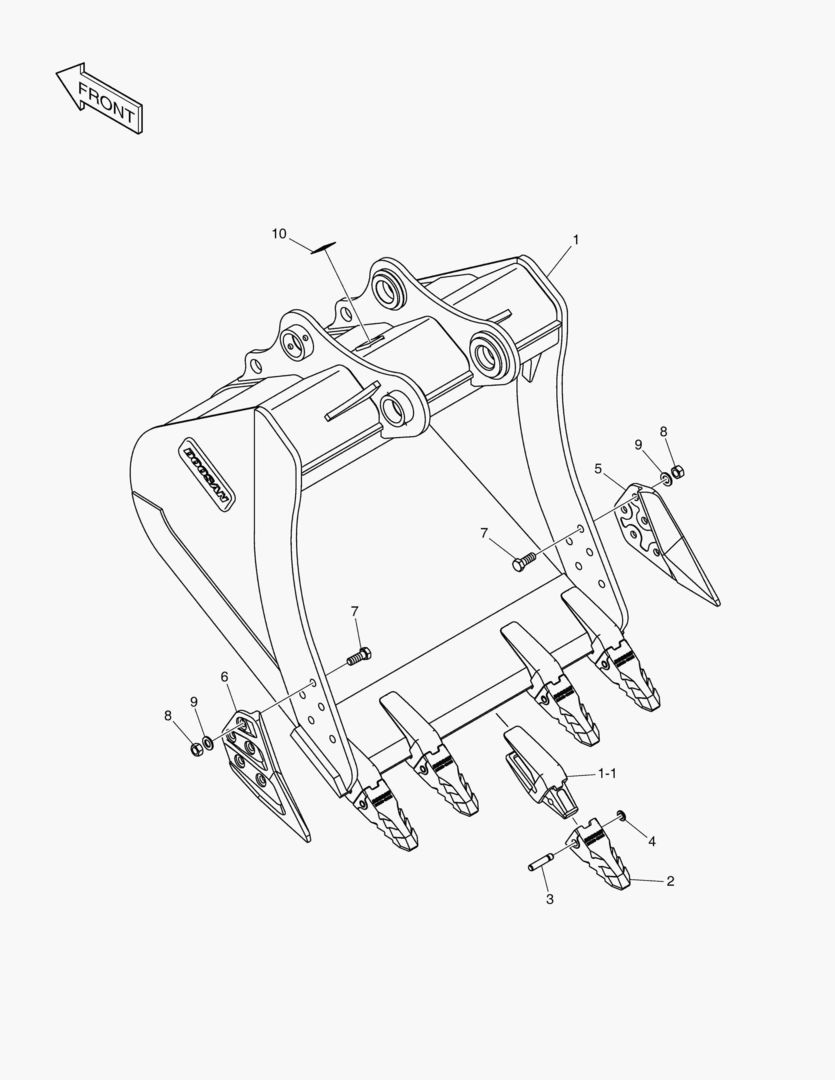 7291 BUCKET ASS`Y - 1.05mВі - H CLASS BUCKET FLAT [18654~] купить в СПб