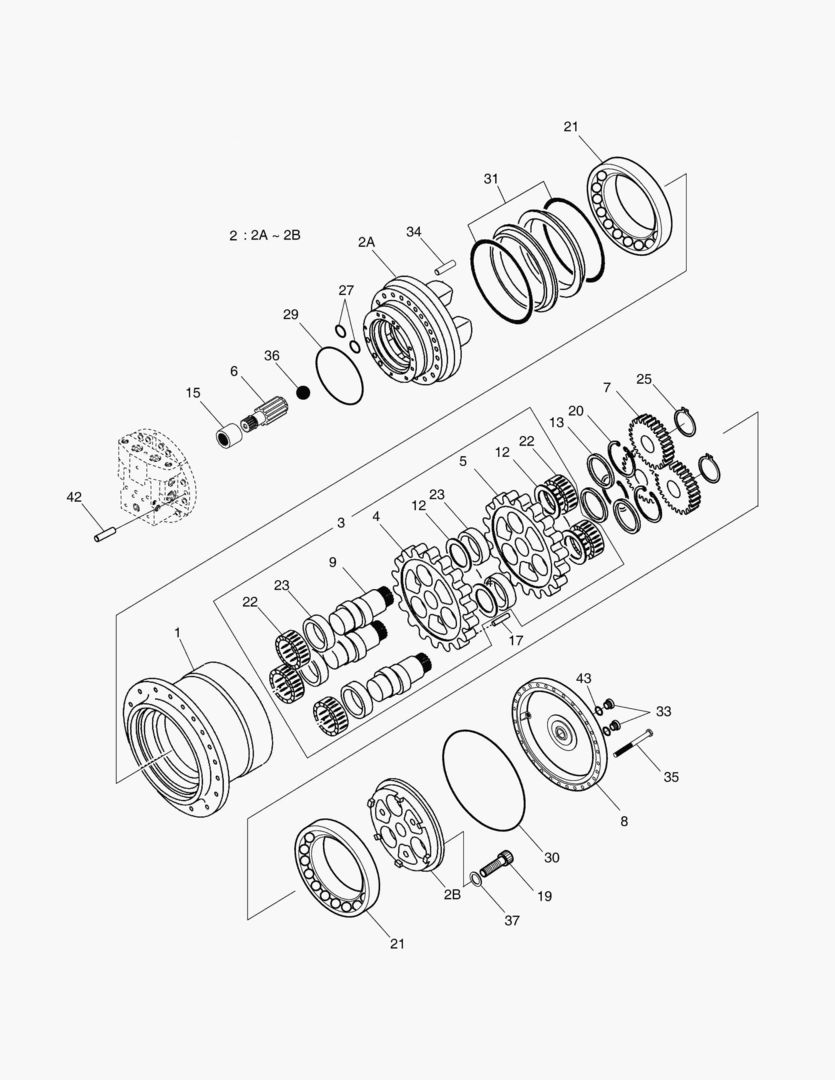 4161 TRAVEL REDUCTION GEAR [20184~] купить в СПб