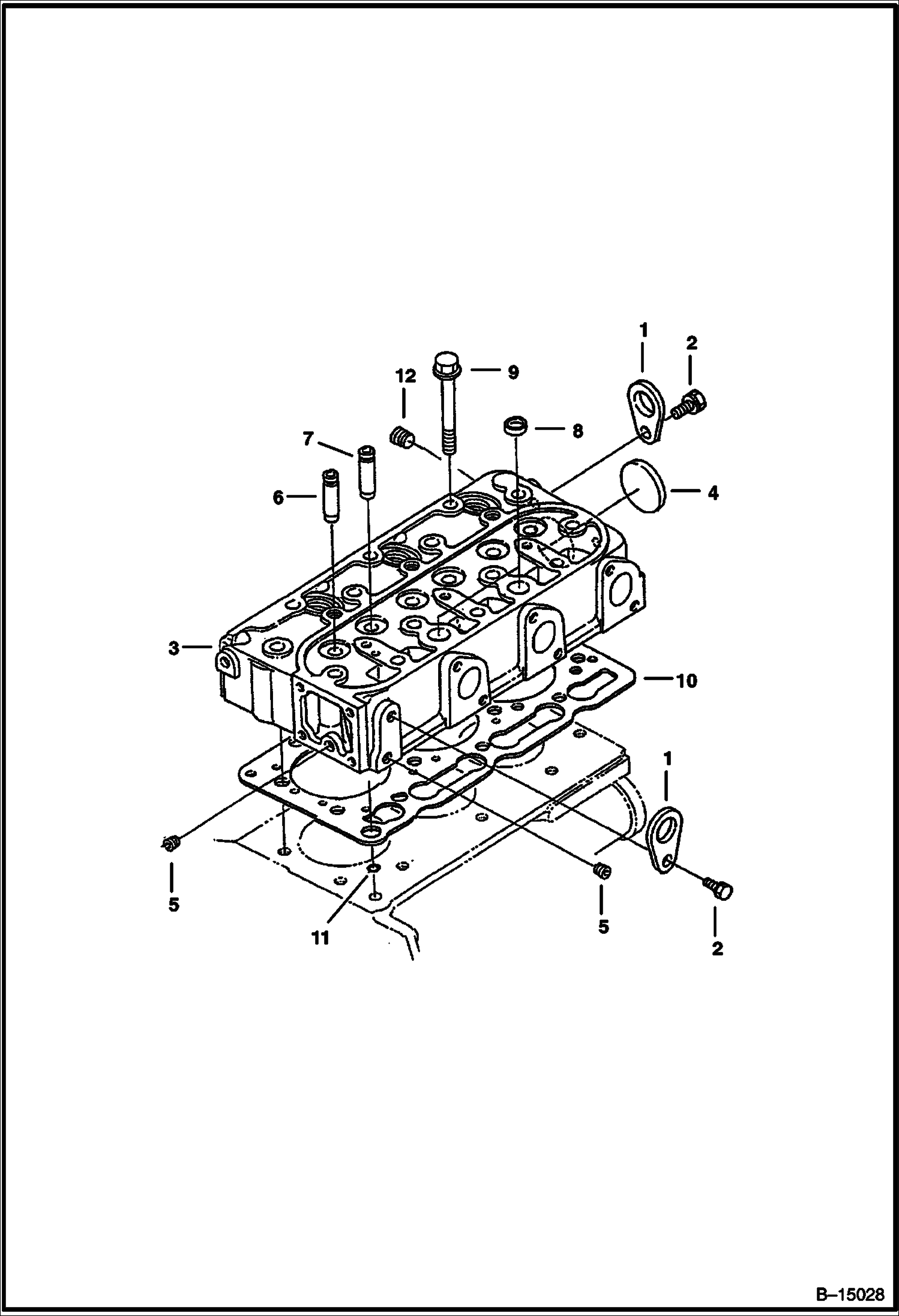 ГОЛОВКА ЦИЛИНДРА (KUBOTA D1005) (СЕРИЙНЫЙ НОМЕР 522211001 И ВЫШЕ, 522111001 И ВЫШЕ) купить в СПб