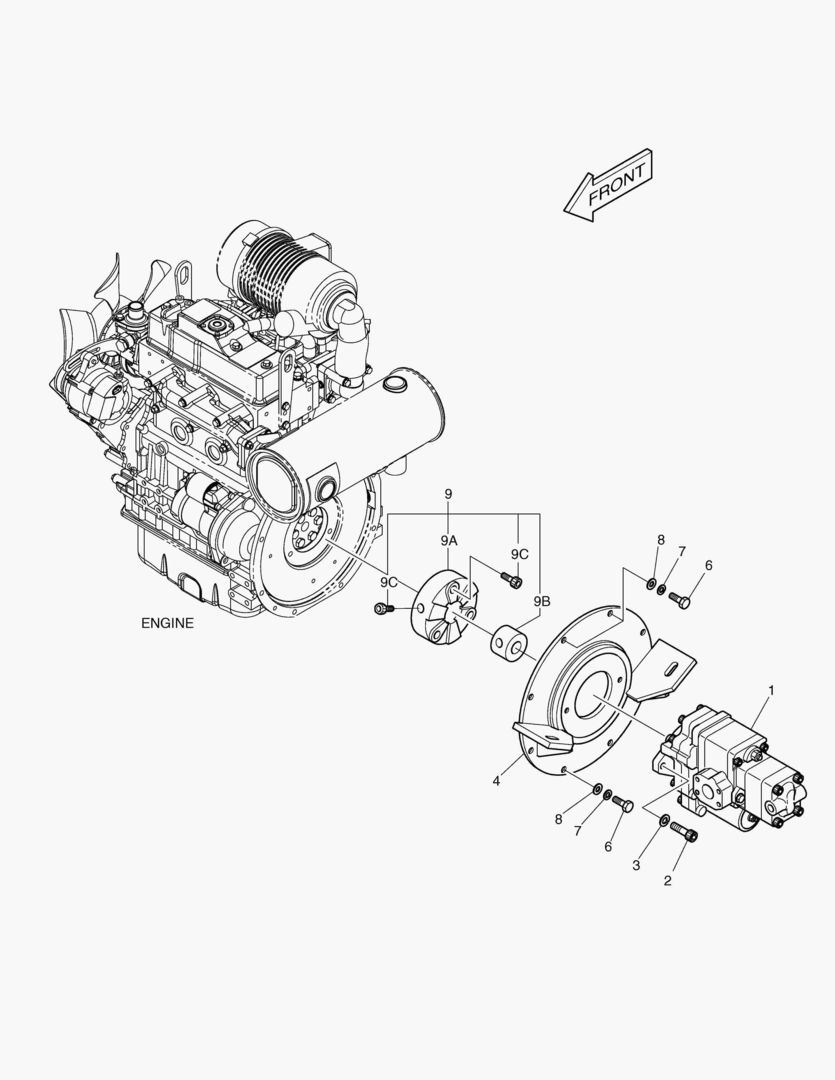 1281 PUMP MOUNTING [20576~] купить в СПб