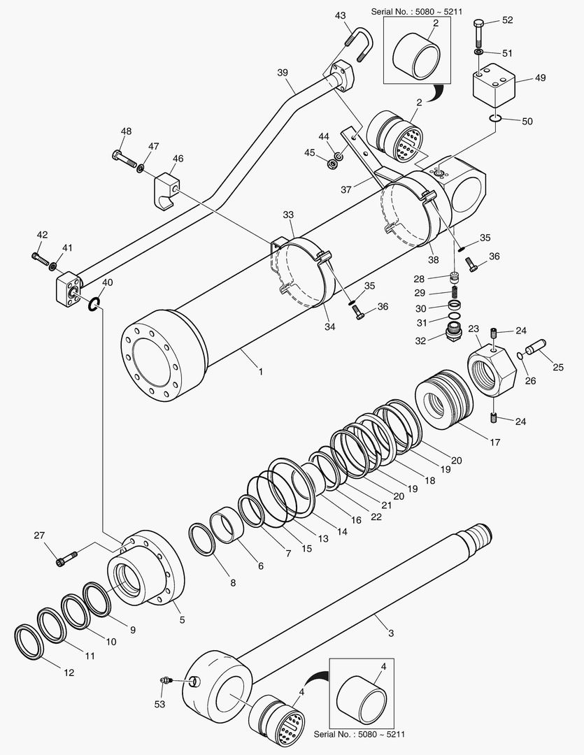 4731 ARM CYLINDER - ARM 2.3m (ARTI. BOOM) [5080~] купить в СПб