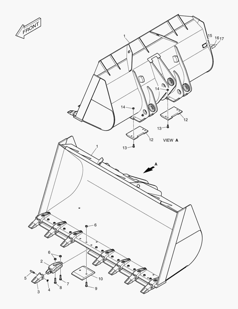 5630 BUCKET - 5.2гЋҐ TOOTH(SEGMENT EDGE) [10001~10120]