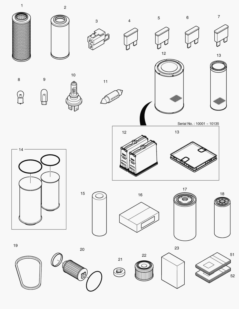 4110 SPARE PARTS