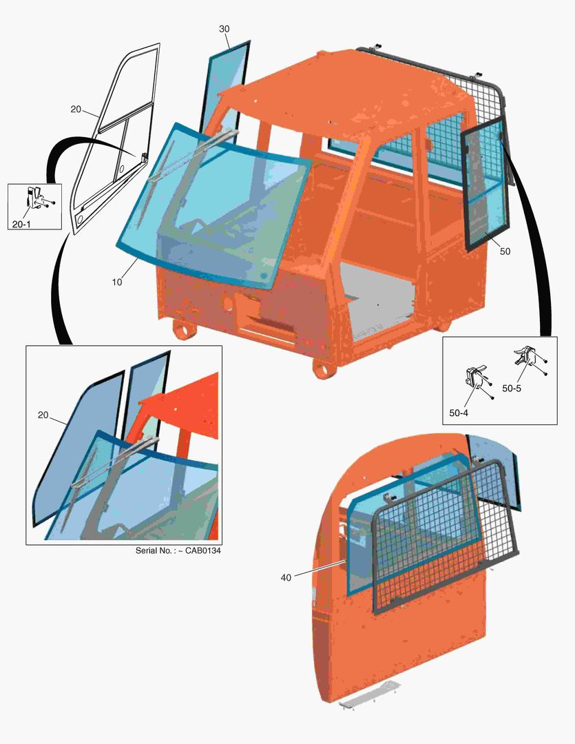 G330-4 WINDOWS IN CABIN