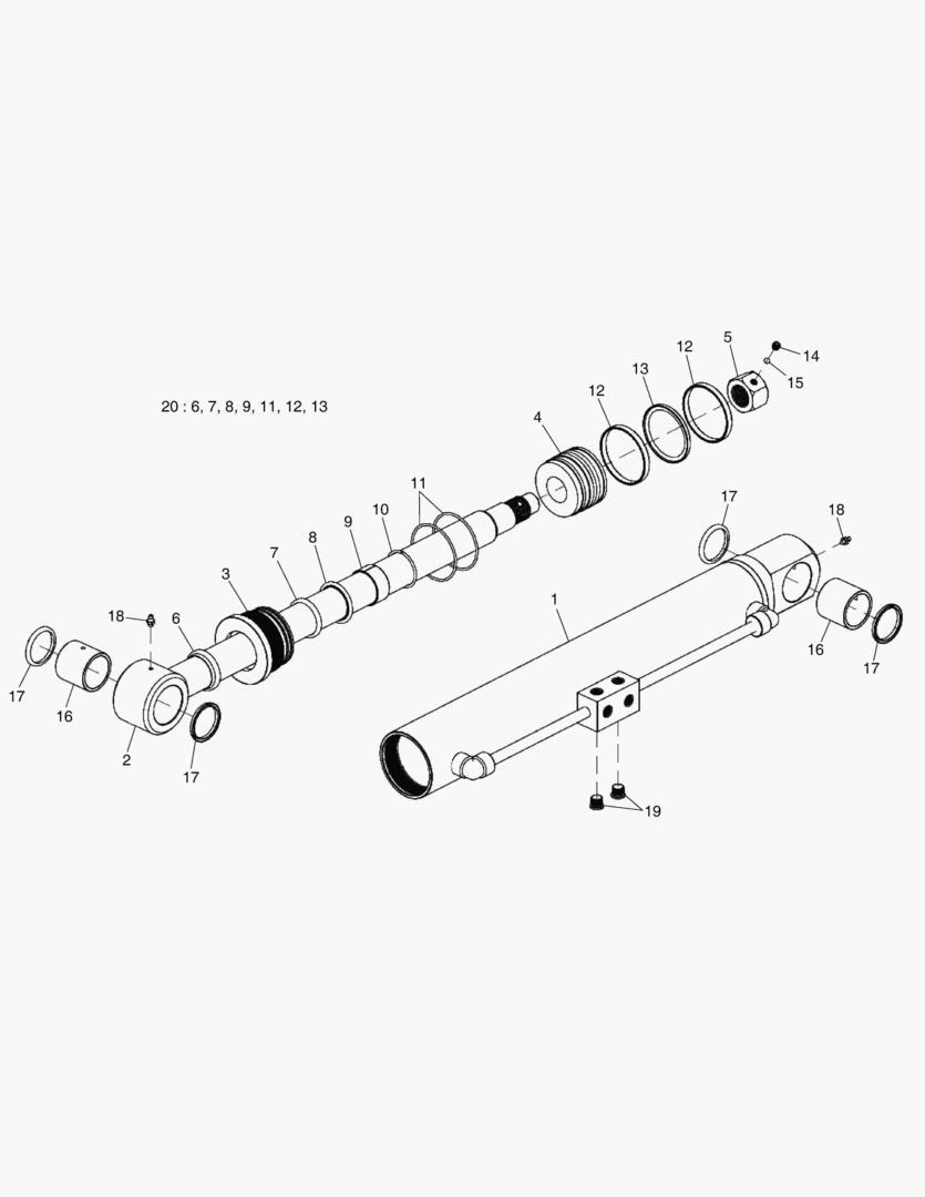 4120 CYLINDER;HYDRAULIC