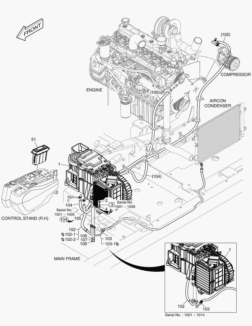 7730 HEATER PIPING - DIESEL HEATER(ROPS) купить в СПб