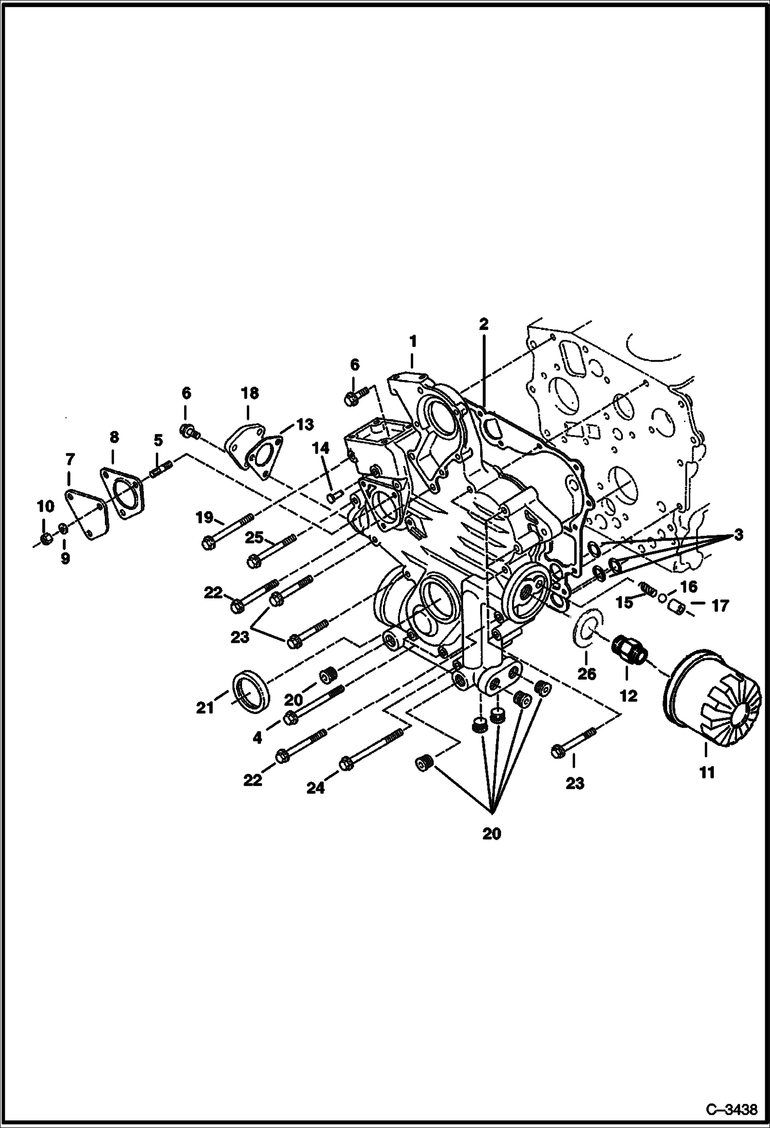 G КАРТЕР КОРОБКИ ПЕРЕДАЧ (KUBOTA D722) (СЕРИЙНЫЙ НОМЕР 515011001 - 515013987, 51511101-515113995) купить в СПб