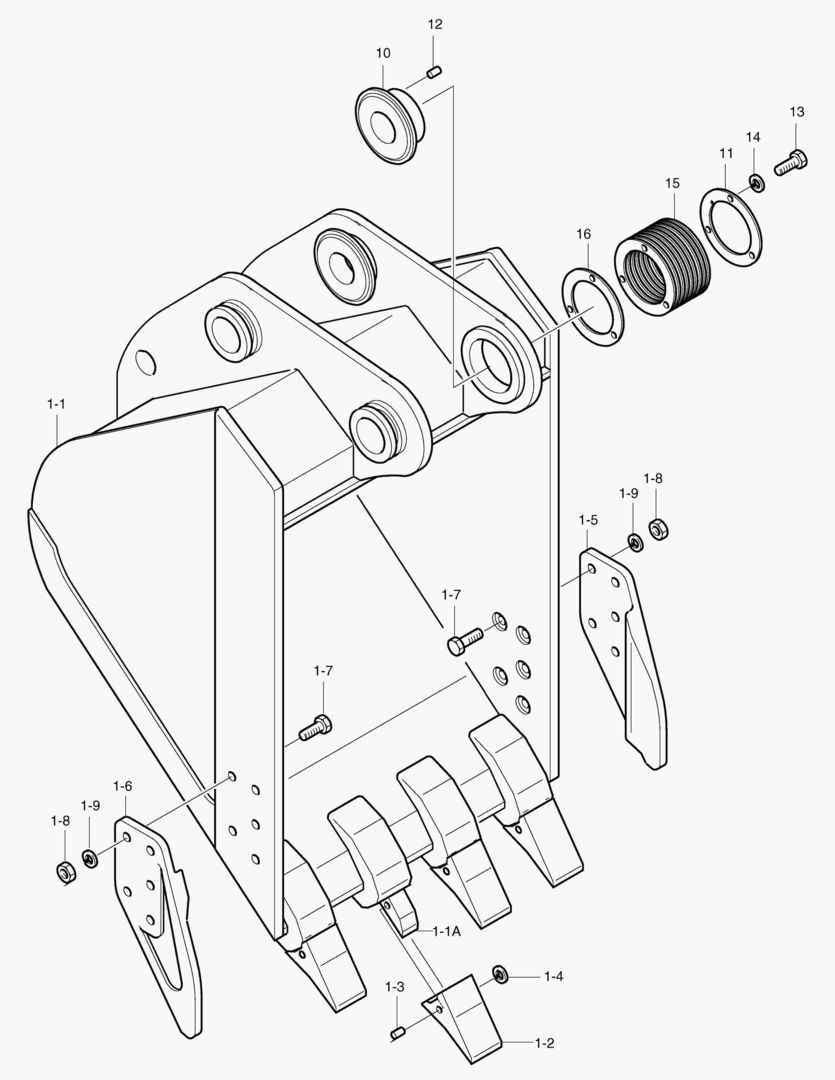 5185 BUCKET-0.7MВі-4 TOOTH купить в СПб