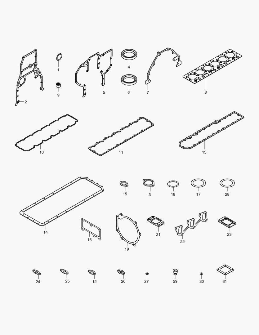 040 OVERHAUL GASKET KIT - ALL