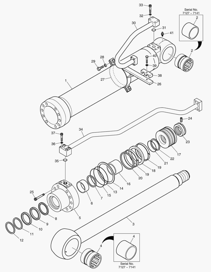 4441 BOOM CYLINDER - L.H.(ARTI) [7127~] купить в СПб