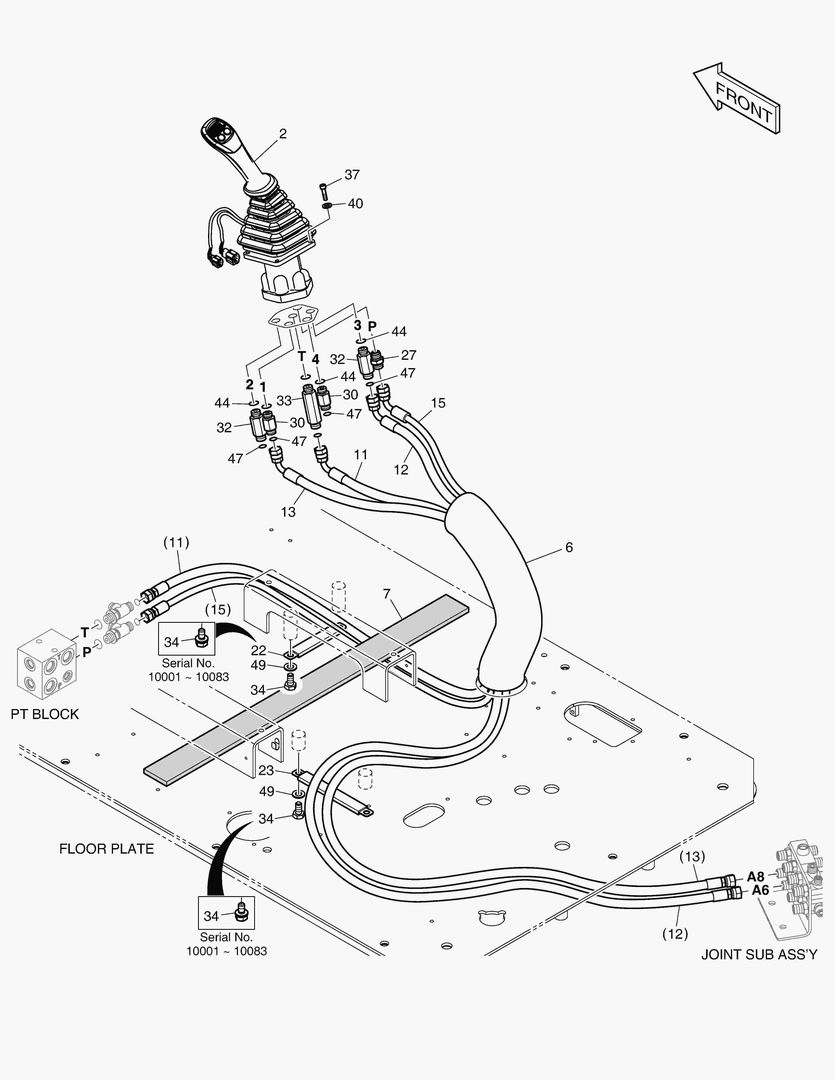 6700 PILOT PIPING - JOYSTICK(R.H_EXCA) купить в СПб