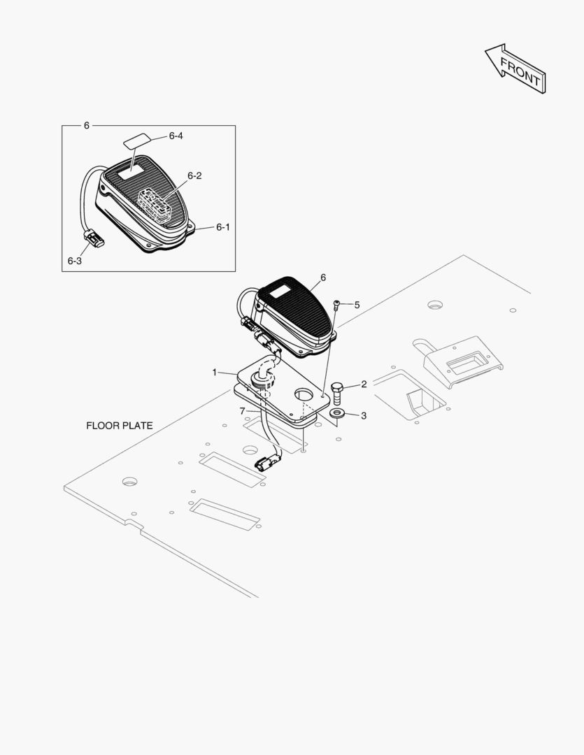 7880 ELECTRIC PARTS - PEDAL(BREAKER) [8216~] купить в СПб