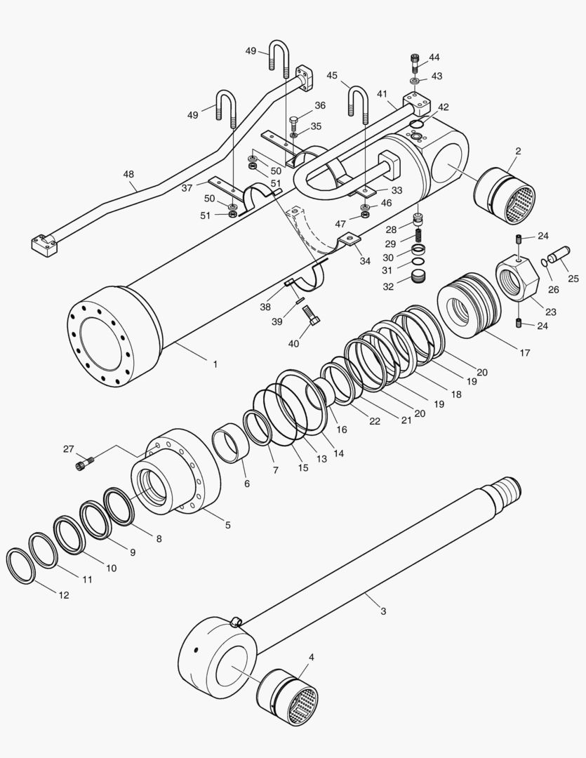 4361 ARM CYLINDER - LOCK VALVE(BOOM 7.1m) [10226~] купить в СПб