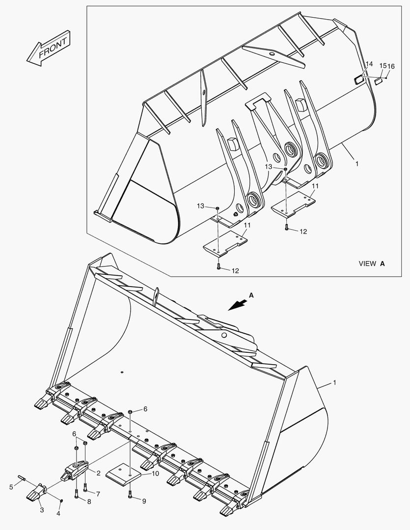 5530 BUCKET - 5.7гЋҐ TOOTH(SEGMENT EDGE,WC)