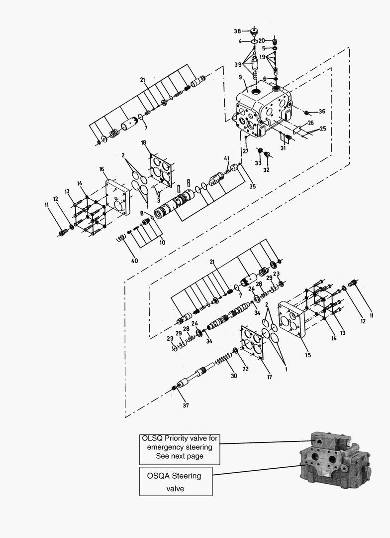 G190-86 STEERING VALVE, EXPLODED купить в СПб
