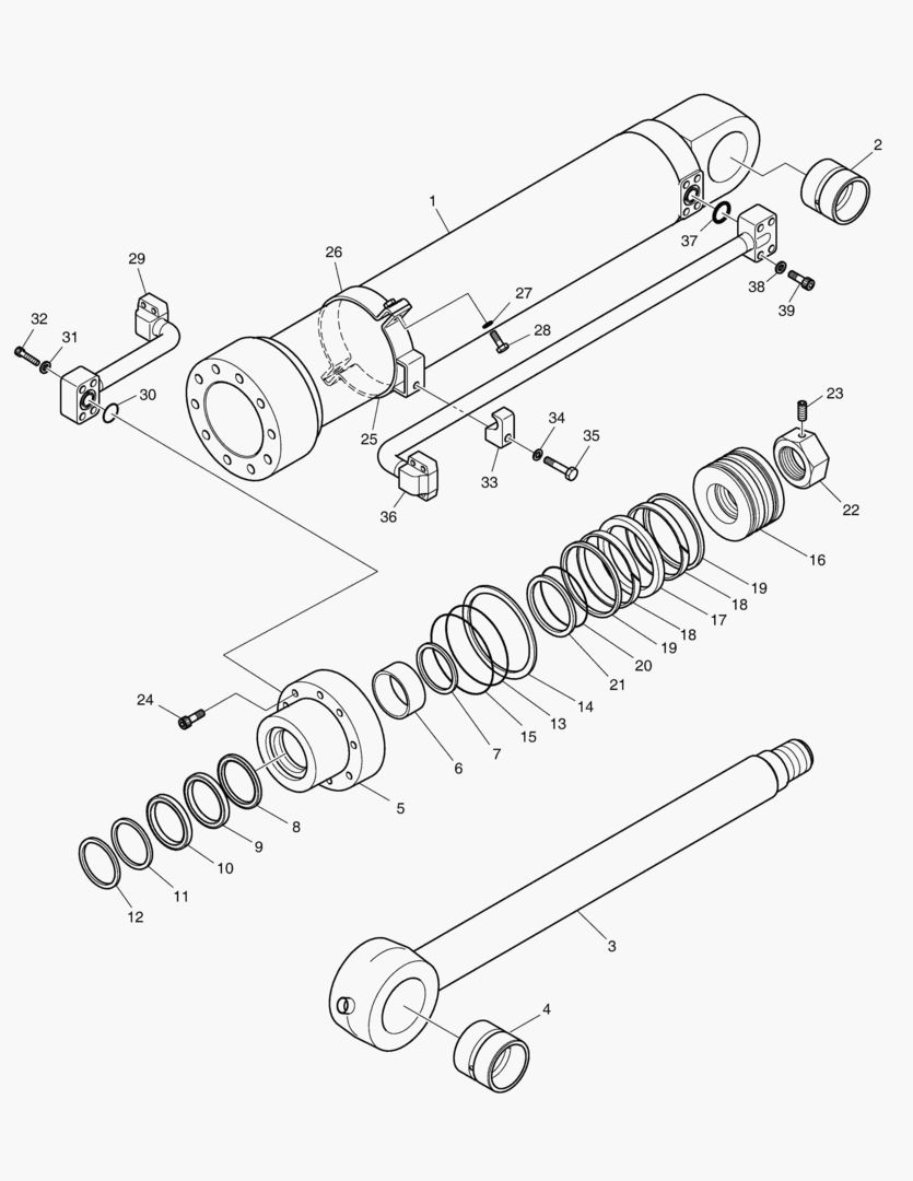 4270 BUCKET CYLINDER - ARM 2.4m [5001~5012] купить в СПб