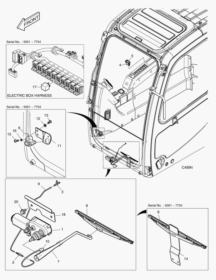 7130 LOWER WIPER [5001~15939] купить в СПб
