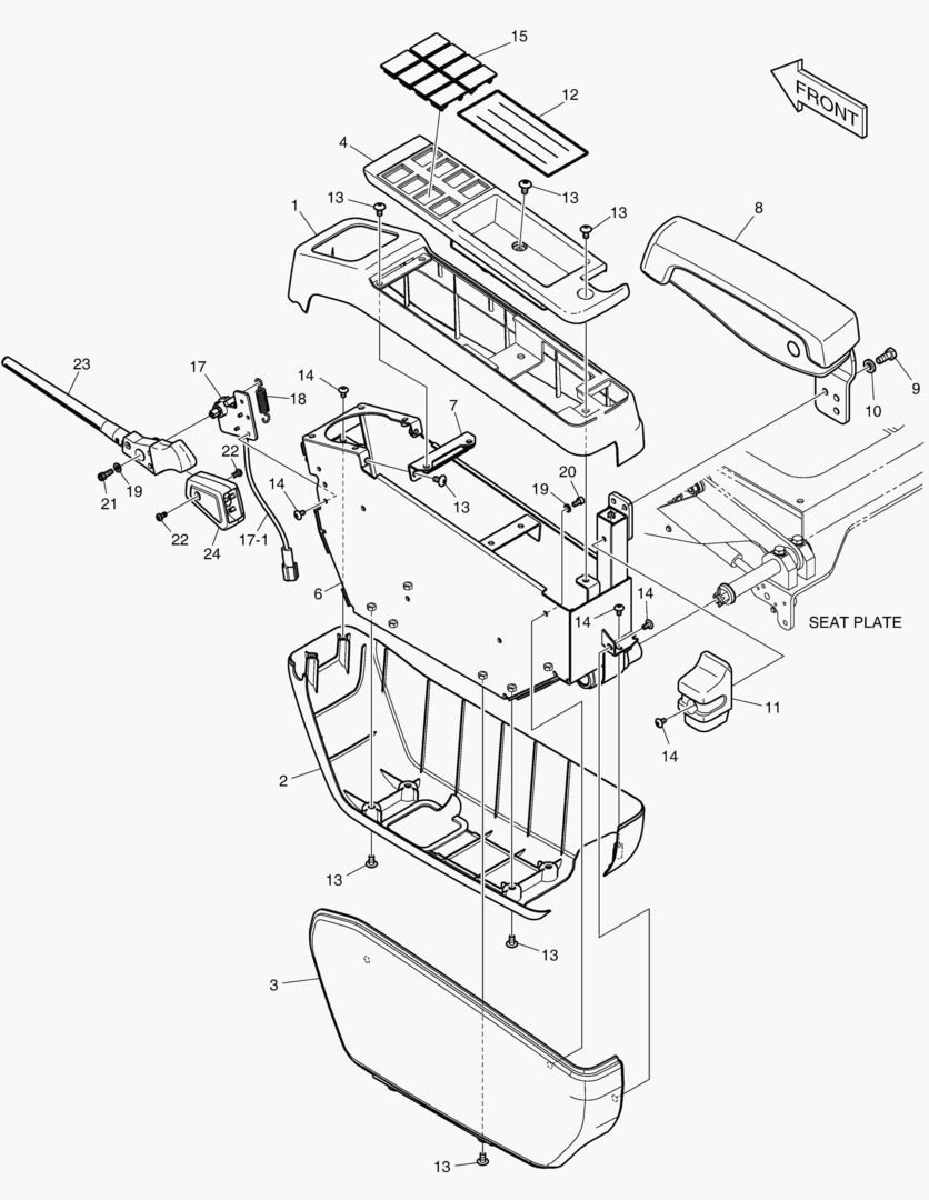 7011 CONTROL STAND - L.H(ROPS) [10169~] купить в СПб