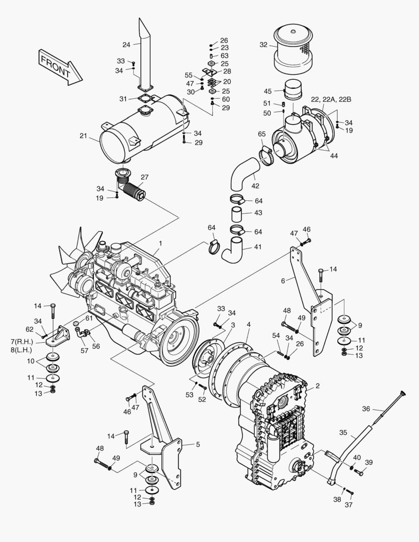 1110 ENGINE MOUNTING [1001~1010] купить в СПб