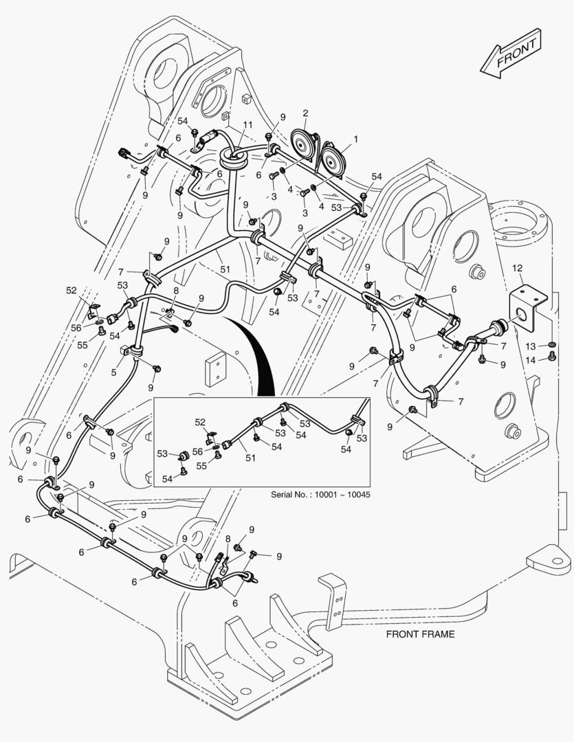 1640 ELECTRIC PARTS - FRONT [10001~10059] купить в СПб