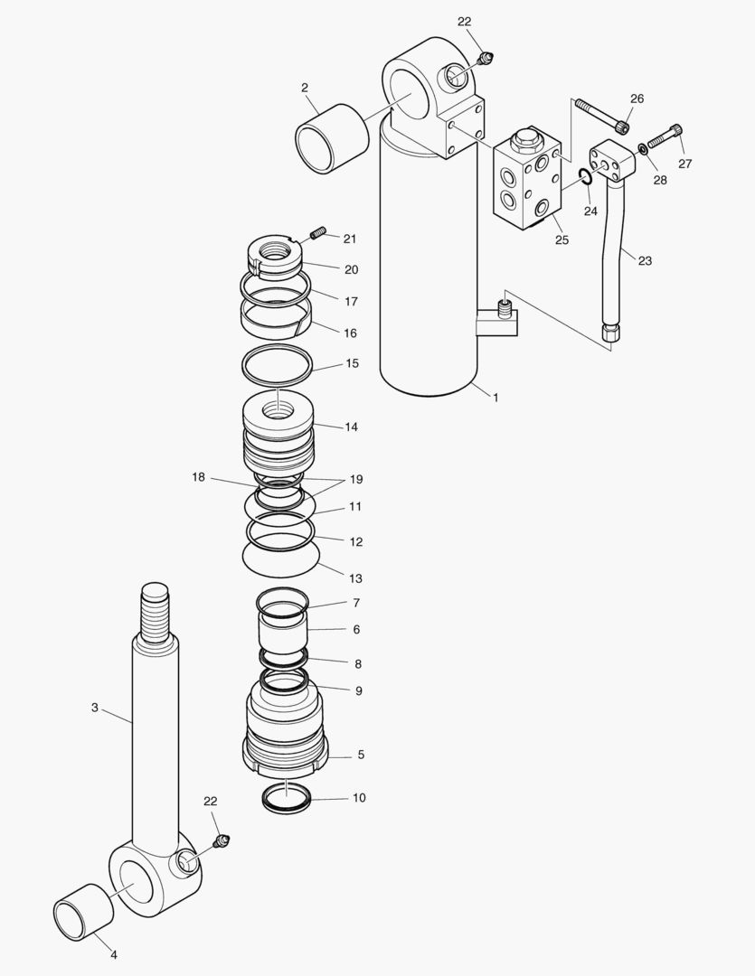 4370 DOZER CYLINDER - R.H. [5001~6440] купить в СПб