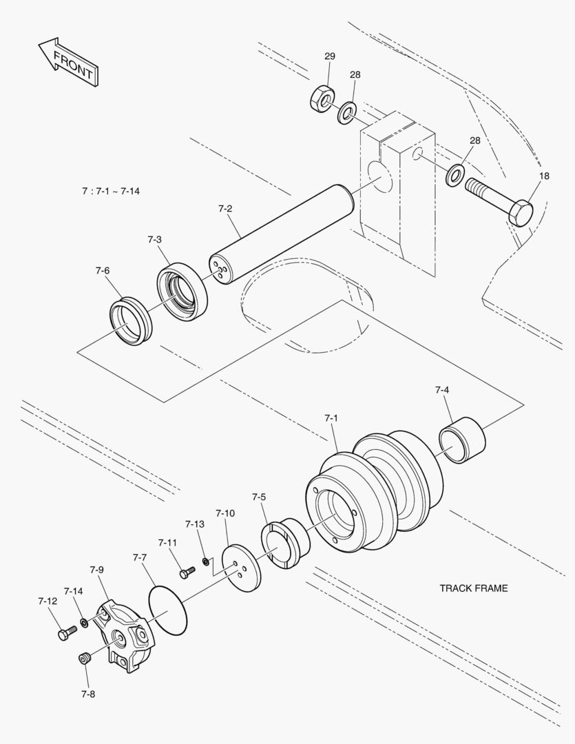 2161 UPPER ROLLER [6207~]