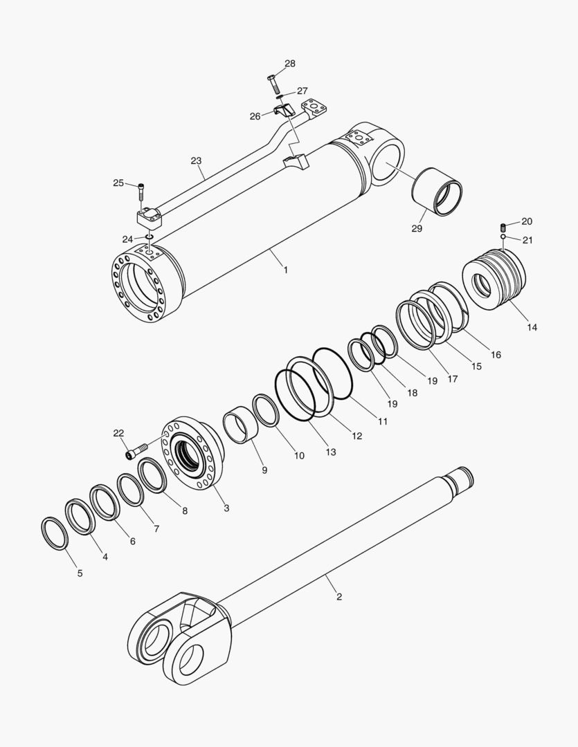 3791 LIFT CYLINDER-L.H