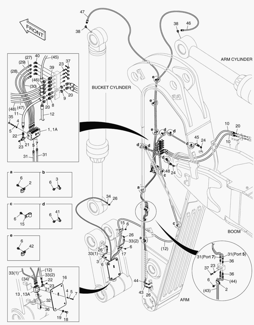 6831 LUBRICATION PIPING - ARM 2.6m [5085~] купить в СПб