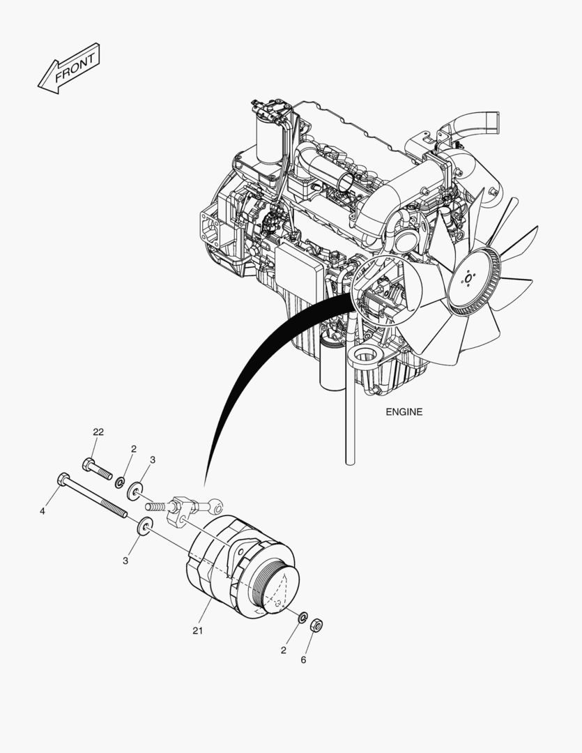 7830 ALTERNATOR - 50A [5001~5354] купить в СПб