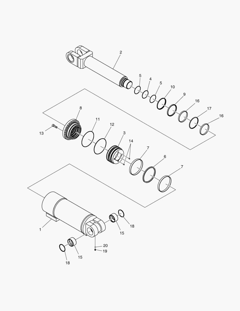 3100 CYLINDER;HYDRAULIC