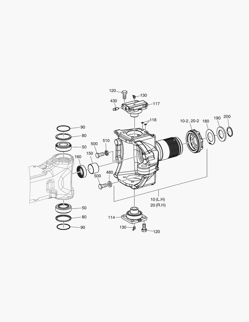 4602 JOINT HOUSING - FRONT AXLE [5862~] купить в СПб