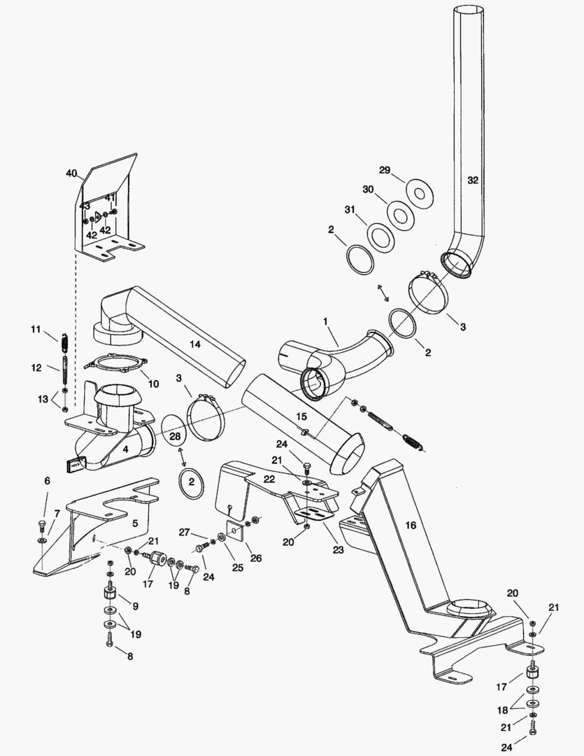 G090-13 EXHAUST HEATING FOR DUMP BODY купить в СПб