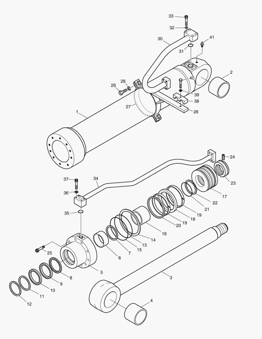 4450 BOOM CYLINDER - L.H.(ARTI) [5001~5183] купить в СПб