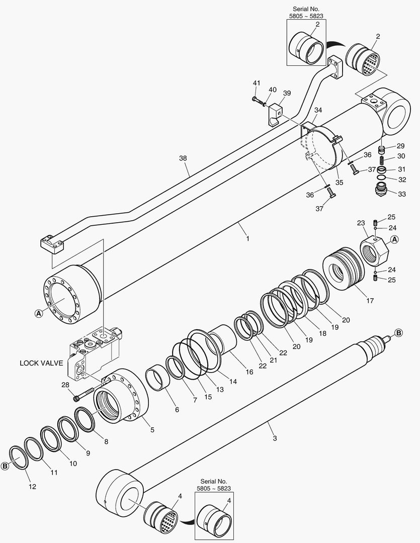 4332 ARM CYLINDER - LOCK VALVE [5805~] купить в СПб