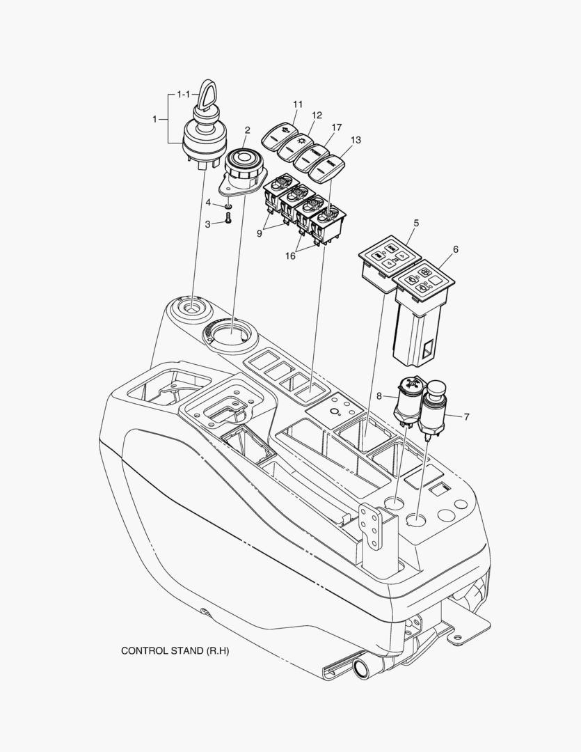 1791 ELECTRIC PARTS - CONTROL STAND [5094~] купить в СПб