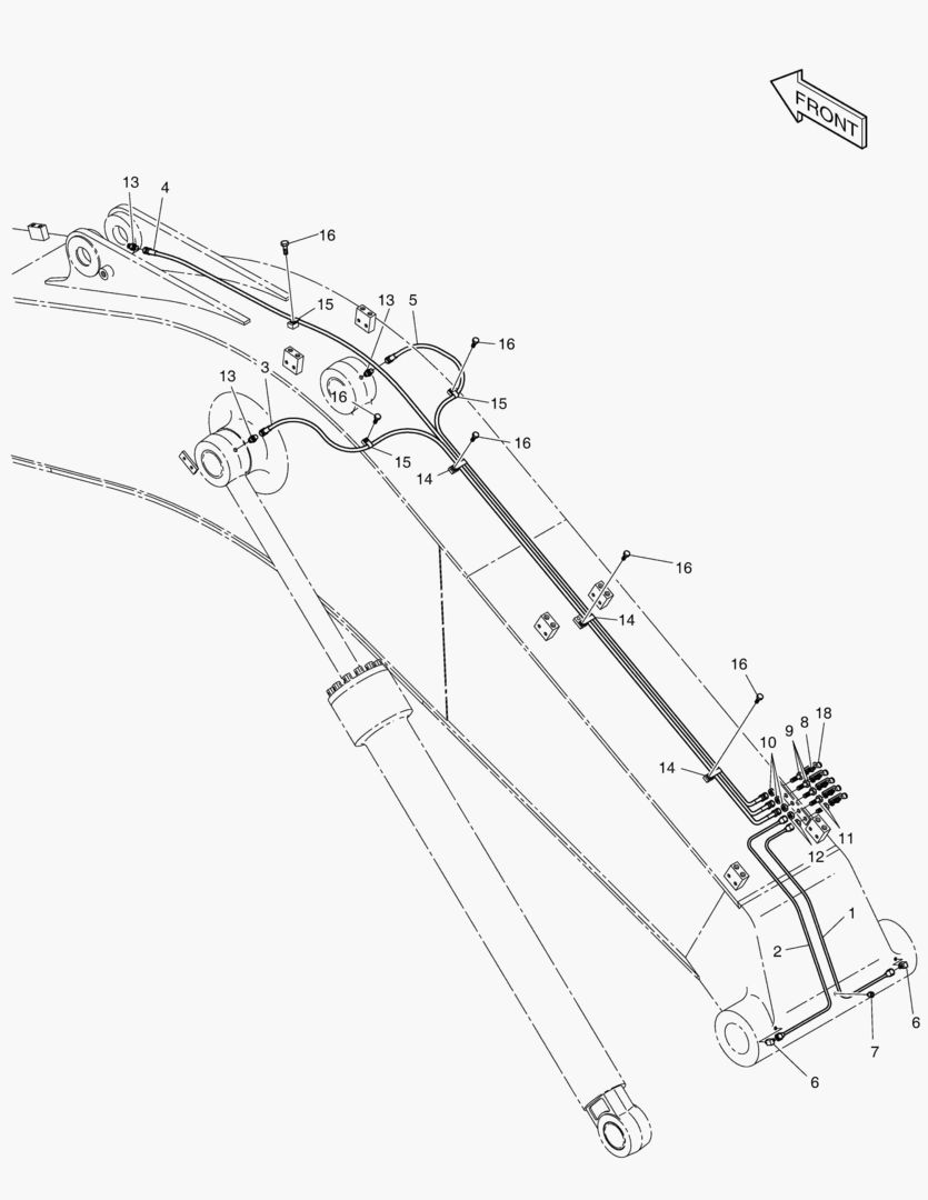 3150 FRONT LUBRICATION PIPING [1001~1200] купить в СПб