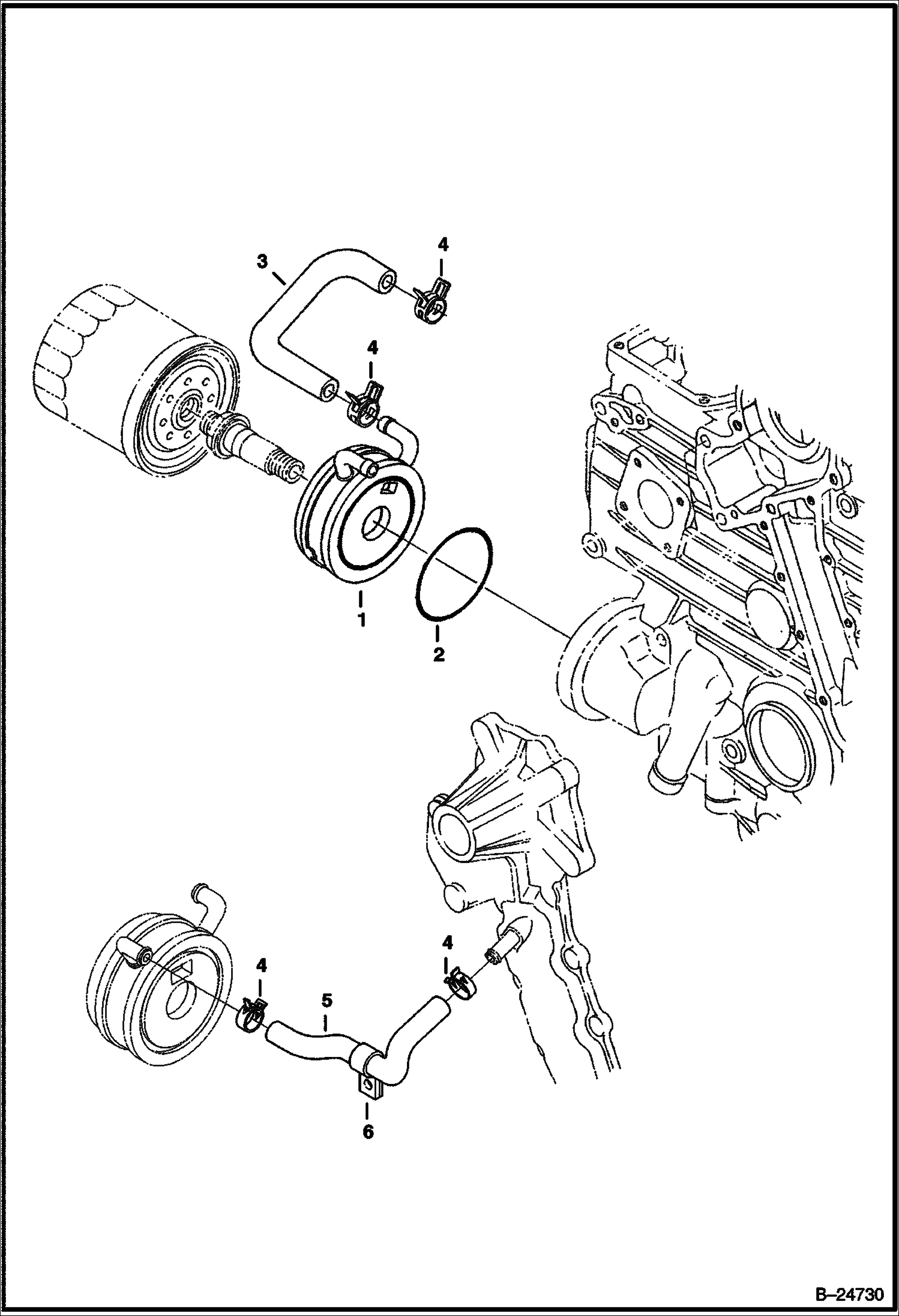 МАСЛЯНЫЙ РАДИАТОР (KUBOTA - V2003-T-2EB - TIER II REPLACEMENT)