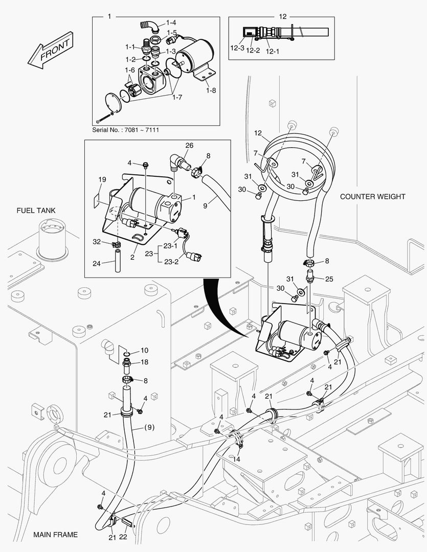 6121 FUEL FILLER PUMP ASS`Y [7081~] купить в СПб