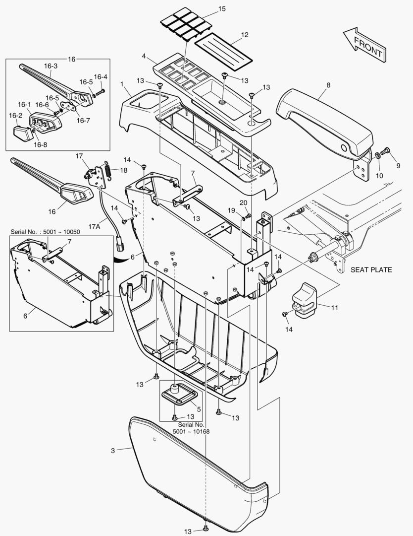 7010 CONTROL STAND - L.H(ROPS) [5001~10168] купить в СПб