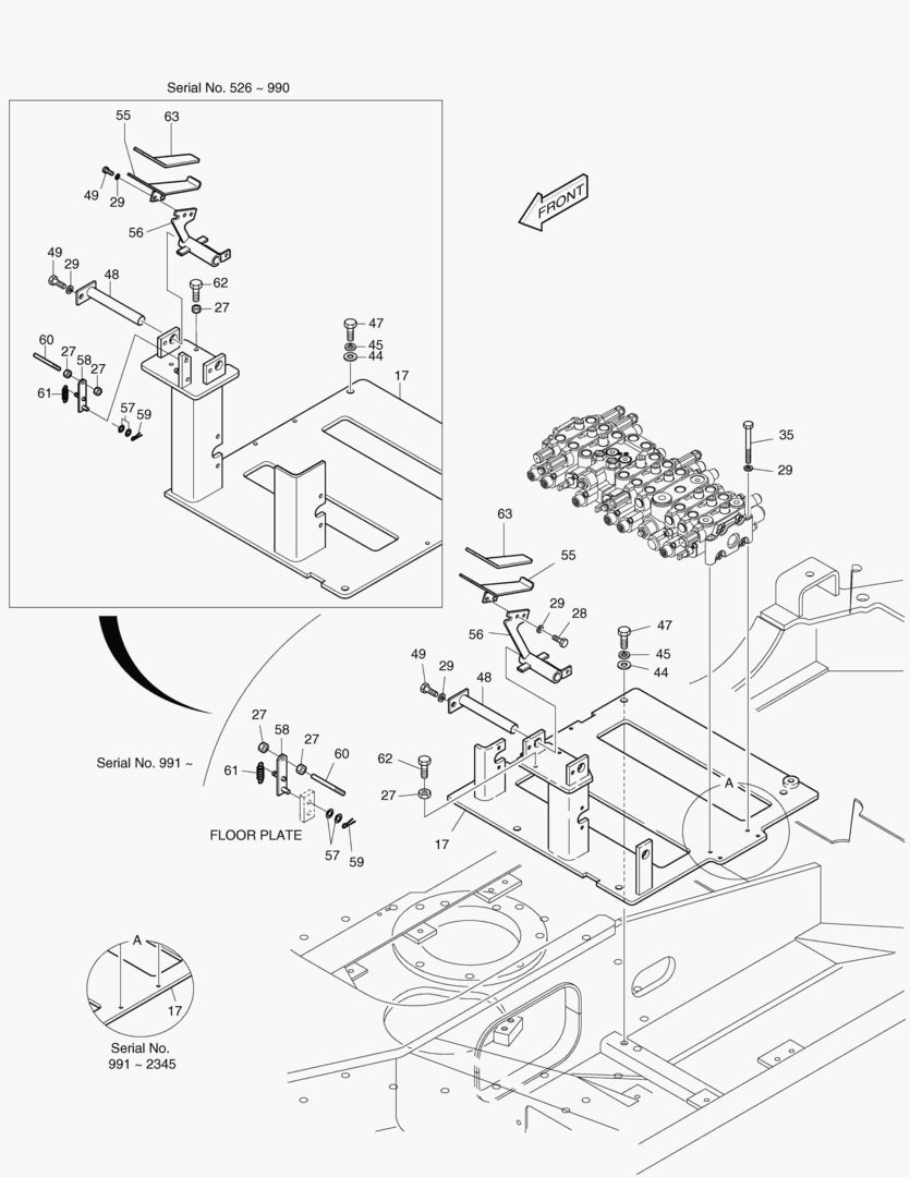 1251 CONTROL LEVER SYSTEM(1) [526~] купить в СПб