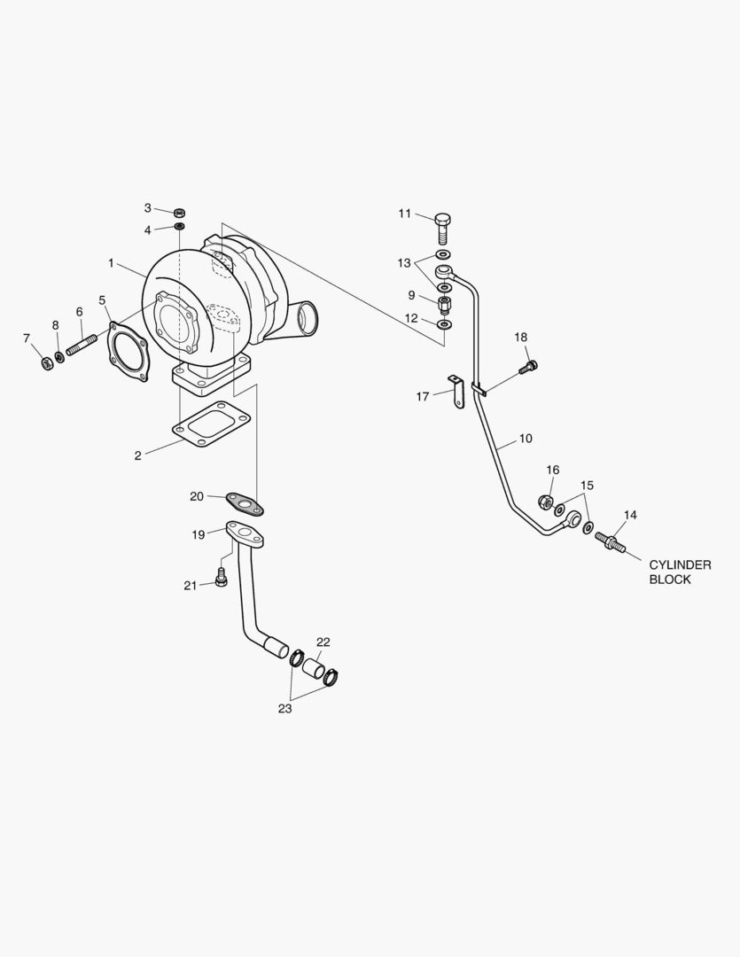 014 TURBO CHARGER & OIL PIPE купить в СПб