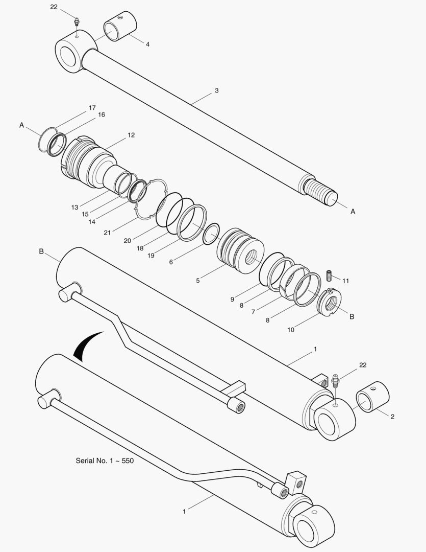 4440 ARM CYLINDER [1~740] купить в СПб