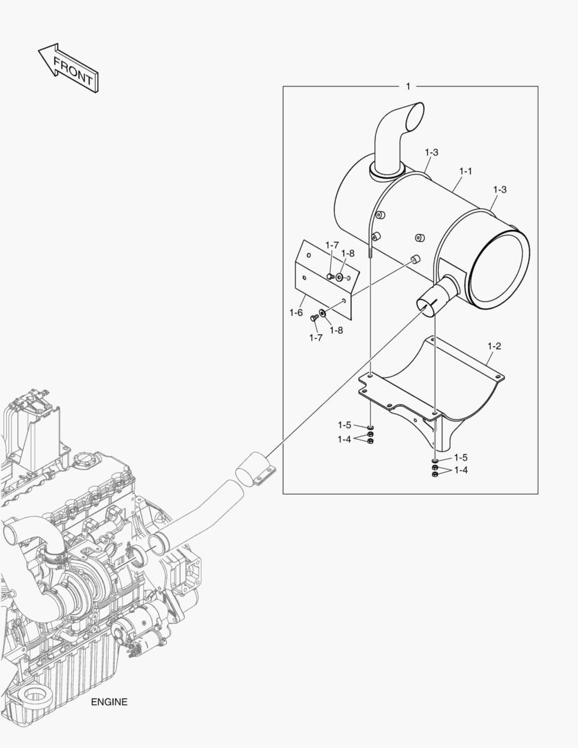 8090 MUFFLER - FOR BRASIL [7133~] купить в СПб